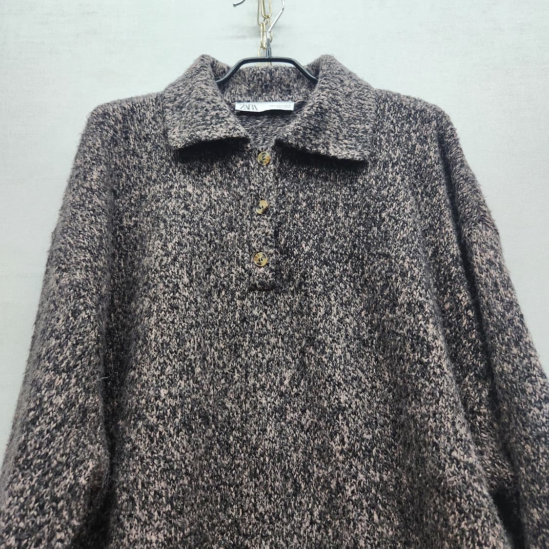 자라 카라 빈티지 디자인 니트 S(2XL) 상품이미지2