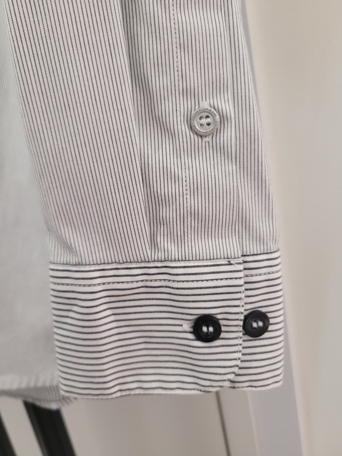 캘빈클라인 남성 스트라이프 믹스패턴 긴팔 셔츠 S사이즈 상품이미지7