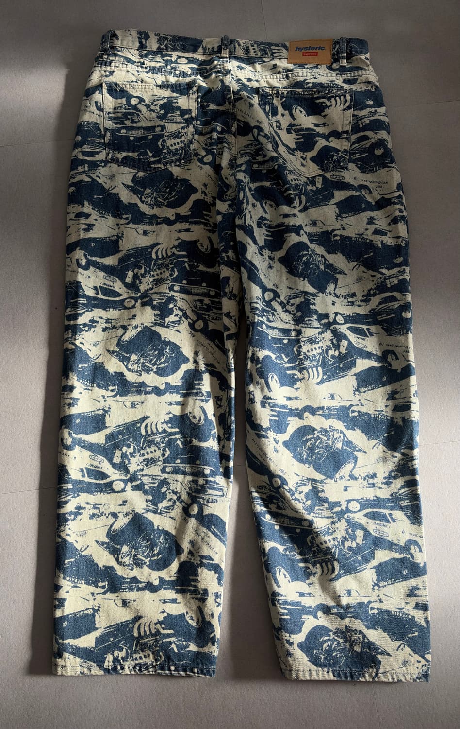 슈프림 x 히스테릭 글래머 카 배기 진 워시드 인디고 - 24FW  36 상품이미지2