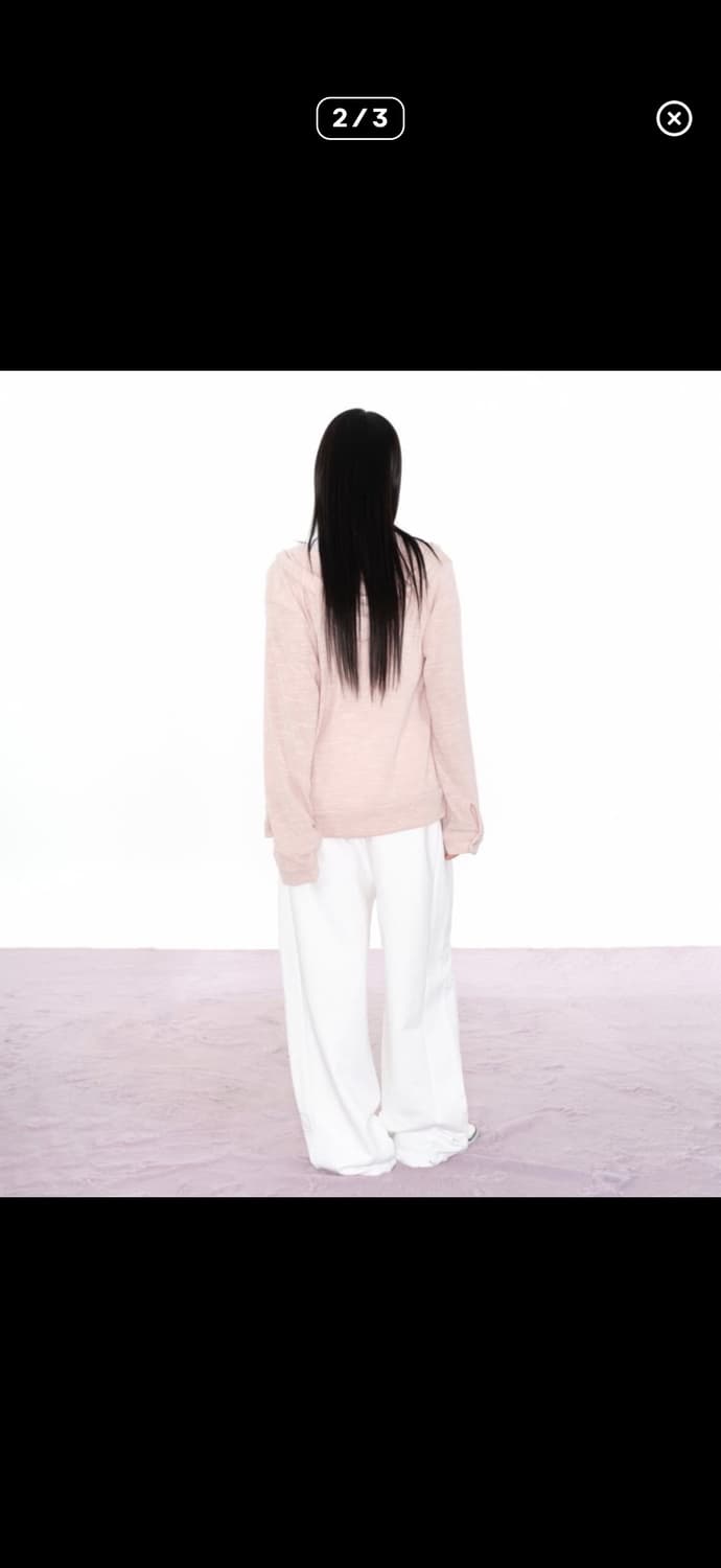 애즈온 선데이 후드 가디건 핑크 상품이미지2