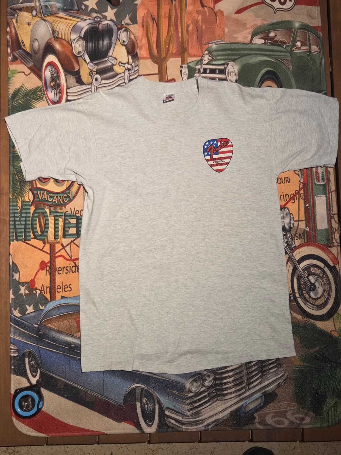 90's 펜더 기타 피크 아메리카 그래픽 티셔츠 상품이미지1