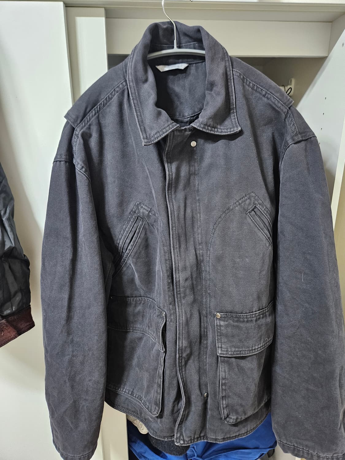 자라 릴렉스핏 워싱 포켓 자켓 팝니다 L사이즈 상품이미지3