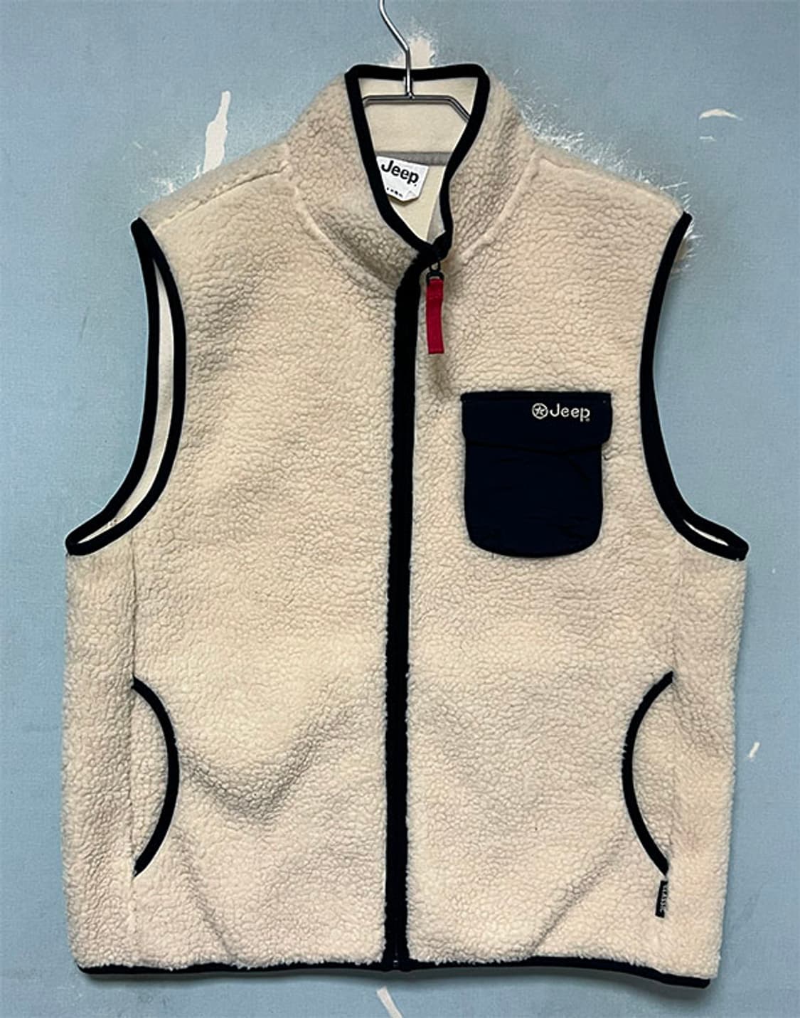 JEEP 지프 남자 뽀글이 조끼 새상품 추동 캐주얼 L 100 상품이미지1