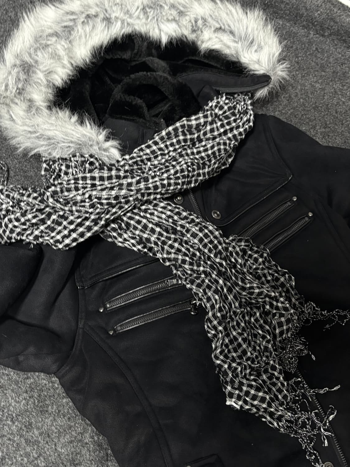 "Hiroko Bis" vintage Punk Y2K scarf 상품이미지2