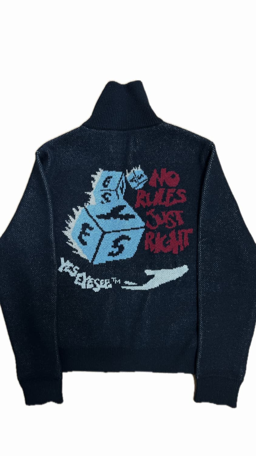 Y.E.S Dice Full Zip-up 니트 가디건 상품이미지2
