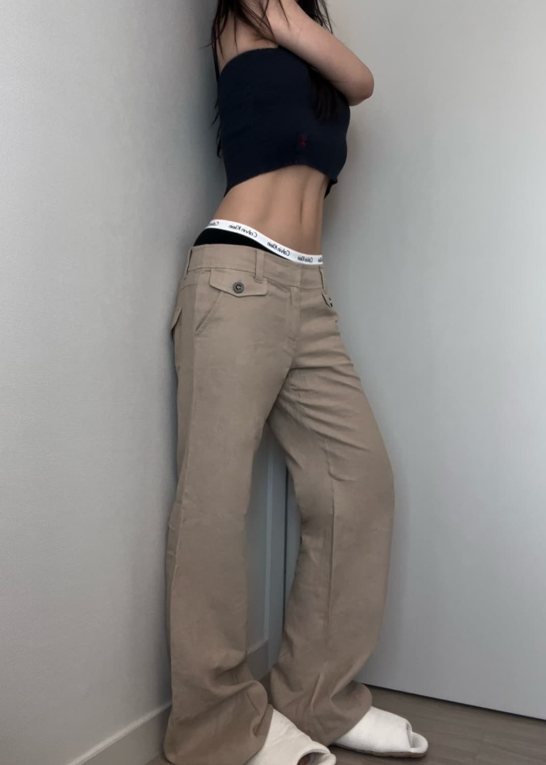 POLO recycle navy tube top 상품이미지4