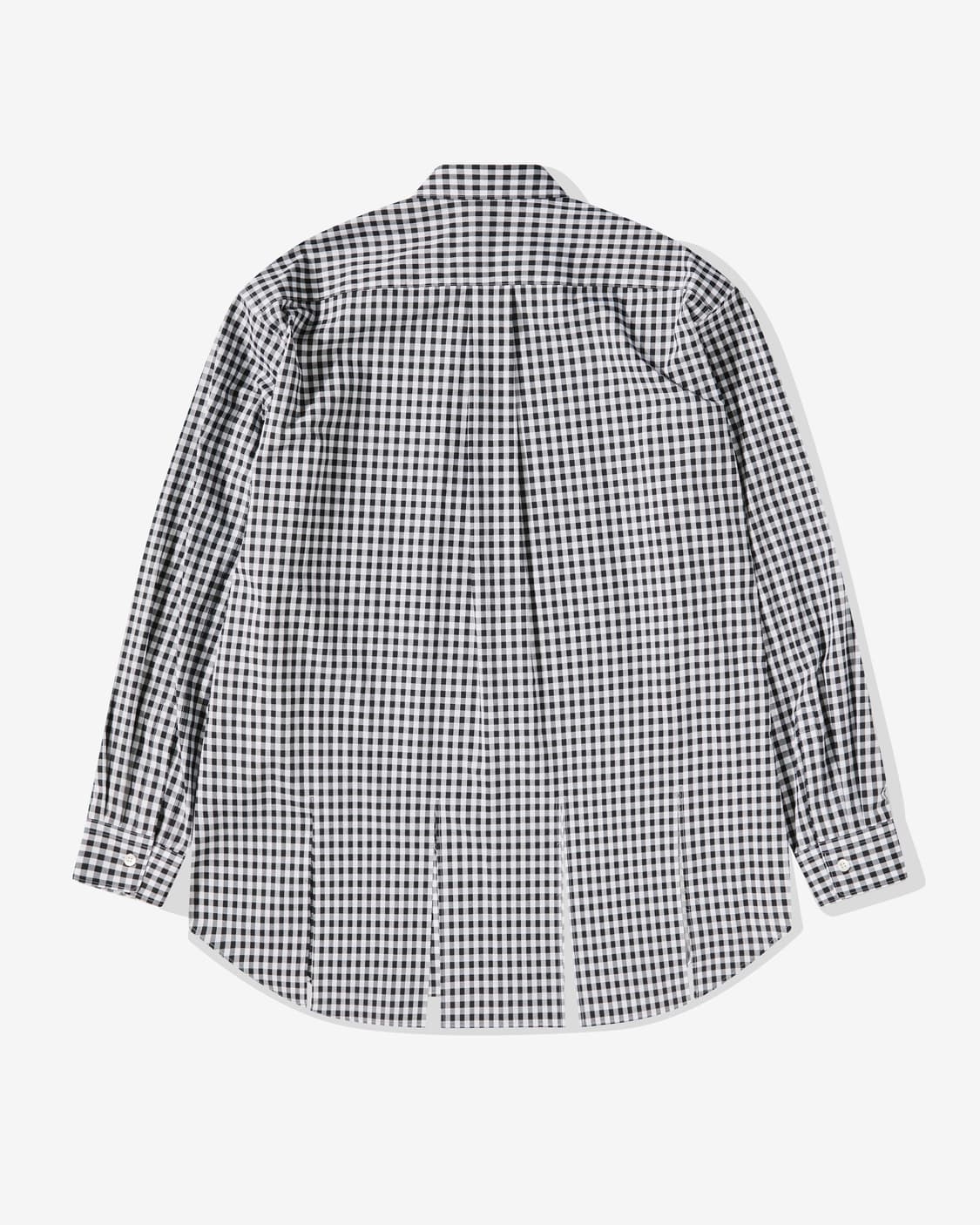 24ss 블랙 꼼데가르송 컷아웃 깅엄체크 셔츠 l 상품이미지2