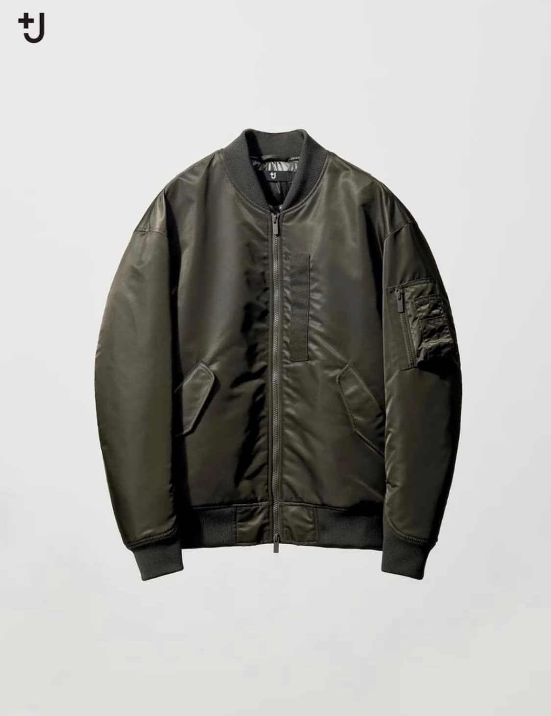 [사이즈 교환 환영] 유니클로x질샌더 ma-1 카키 그레이 L 상품이미지1