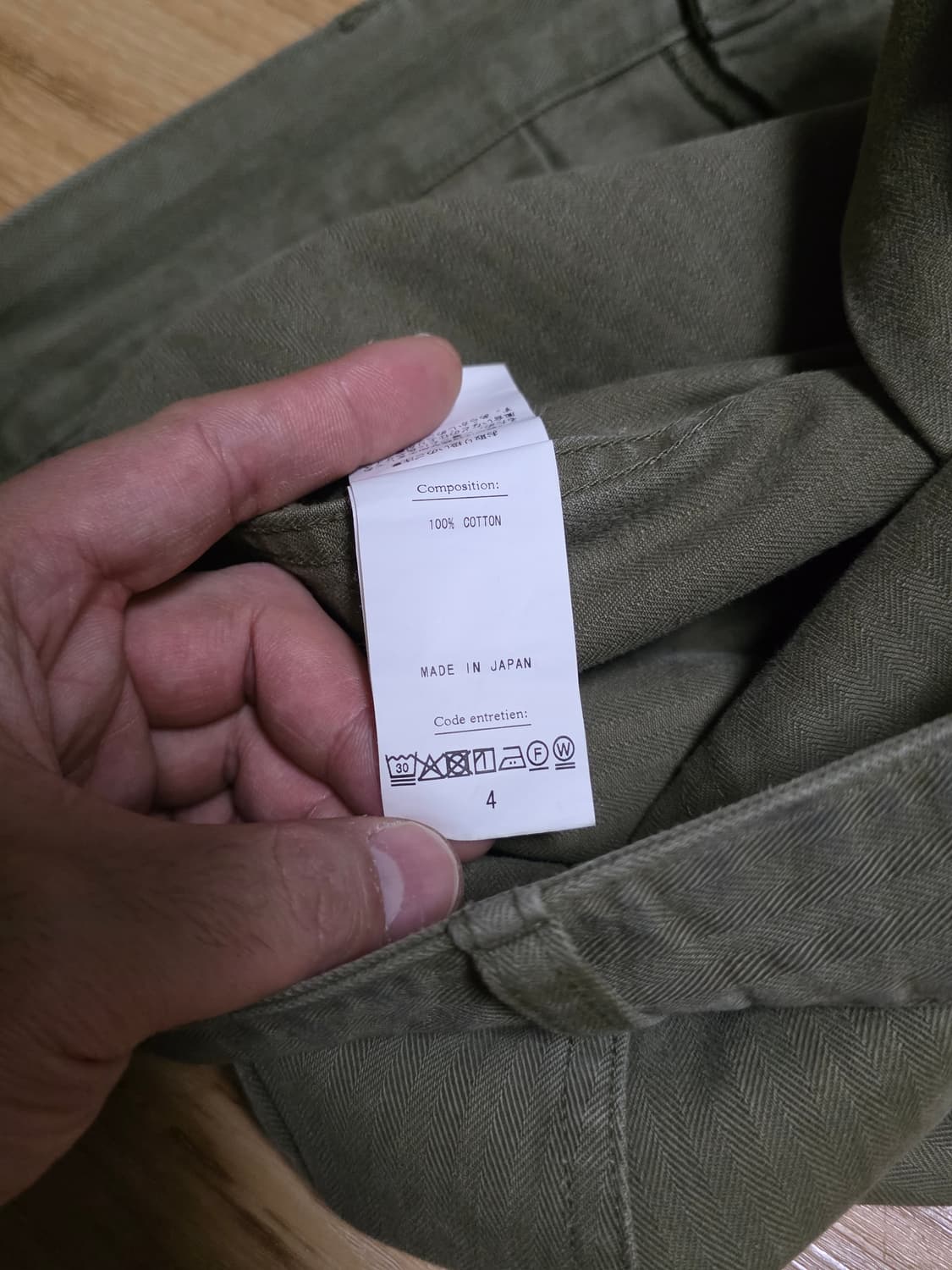 4size택포60만)25fw헤릴 USMC HBT 팬츠 올리브 상품이미지7