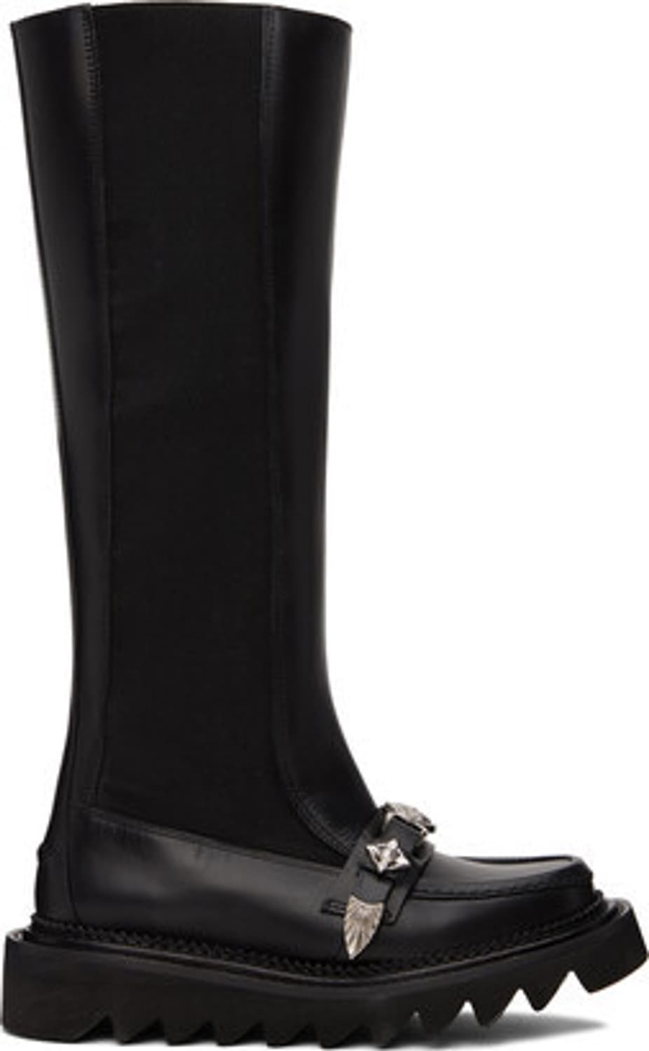 TOGA PULLA black leather tall boots 상품이미지4