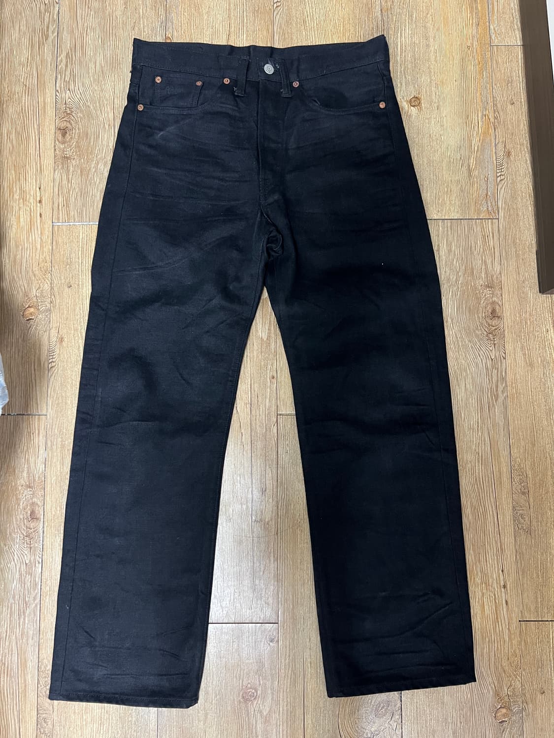 택포42) RRL 더블알엘 빈티지 파이브 포켓 블랙 온 블랙 30x30 상품이미지1