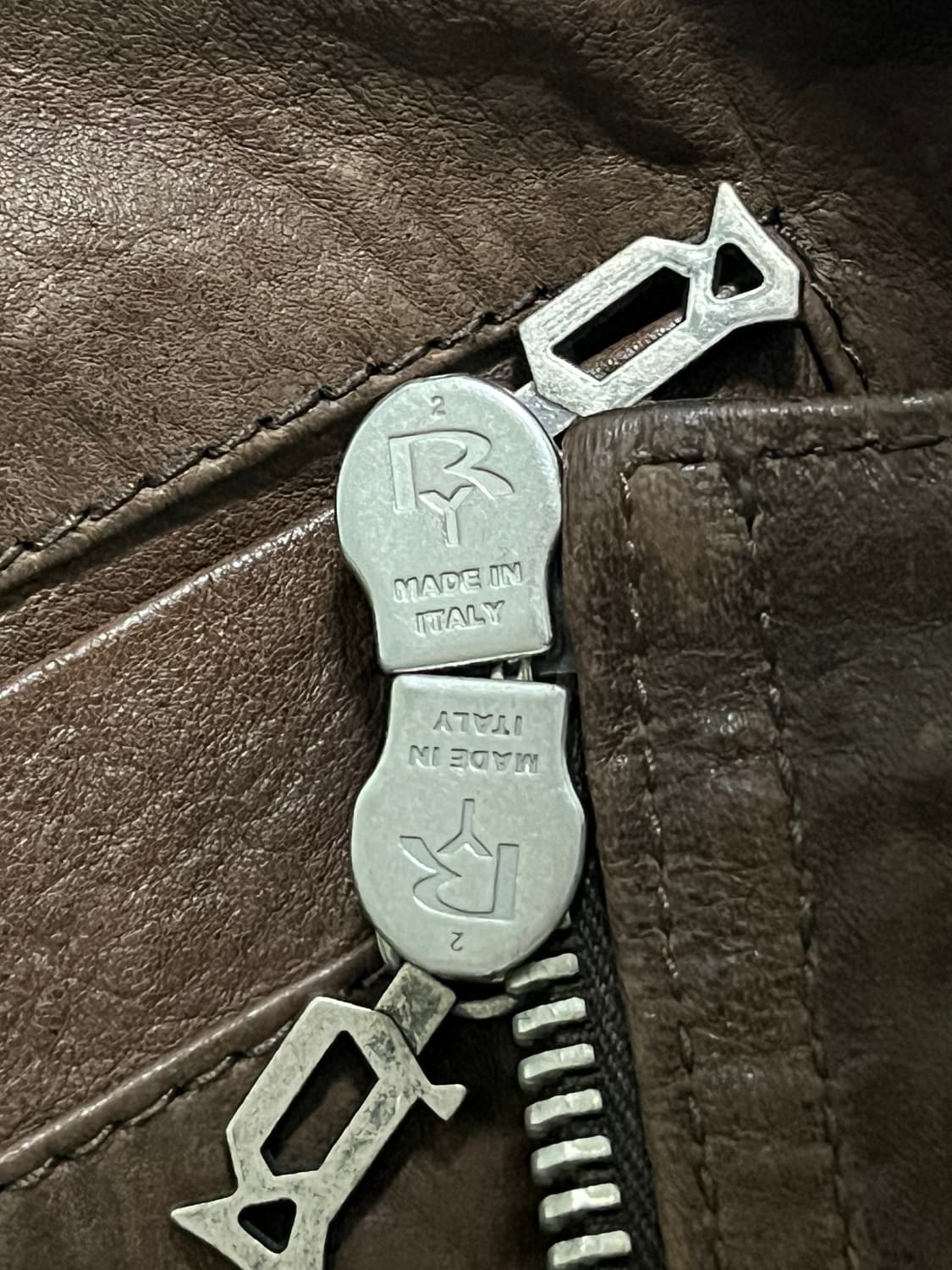 John Galliano(존 갈리아노) 브라운 양가죽자켓 46사이즈 상품이미지4