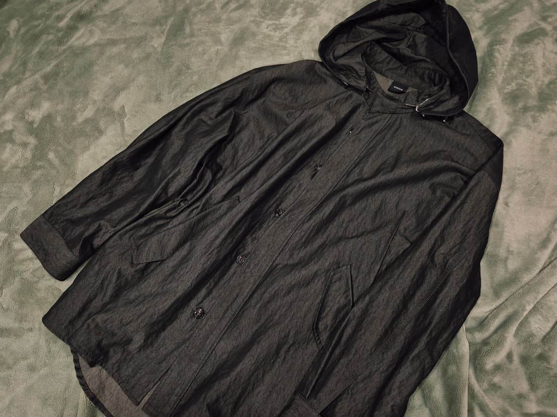 SYSTEM 시스템 옴므 디테쳐블 후드 셔츠 아우터 상품이미지5