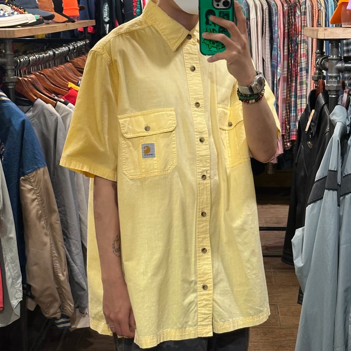 [HI] 칼하트 반팔셔츠 옐로우 상품이미지4