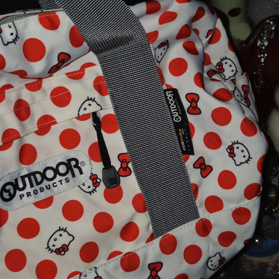 헬로키티 x 아웃도어 물방울 3way 보스턴백 상품이미지7