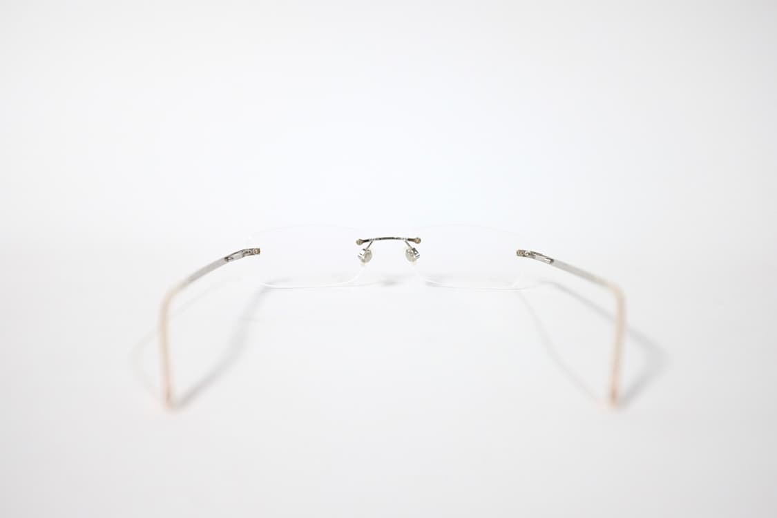 CHANEL 샤넬 빈티지 무테 실버 핑크 안경 상품이미지6