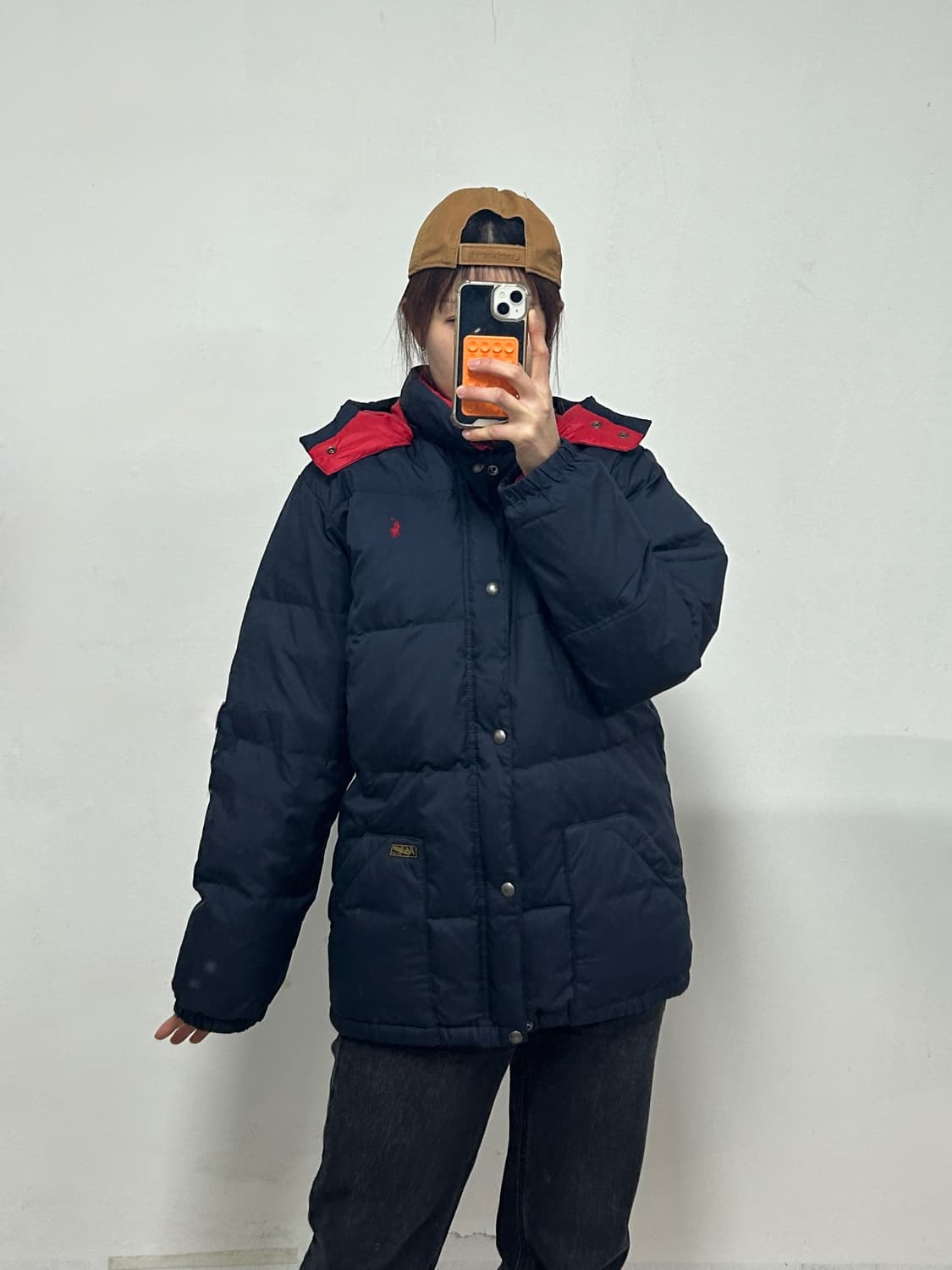 폴로 랄프로렌 포니로고 네이비 덕다운 푸퍼 패딩 자켓 상품이미지1