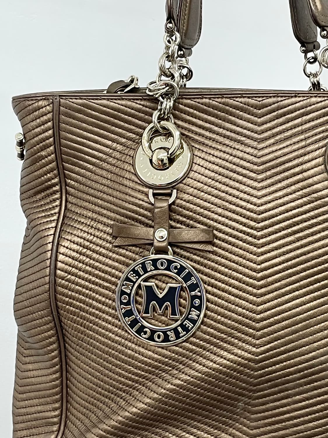 메트로시티 리얼레더 키링 체인 백 상품이미지9