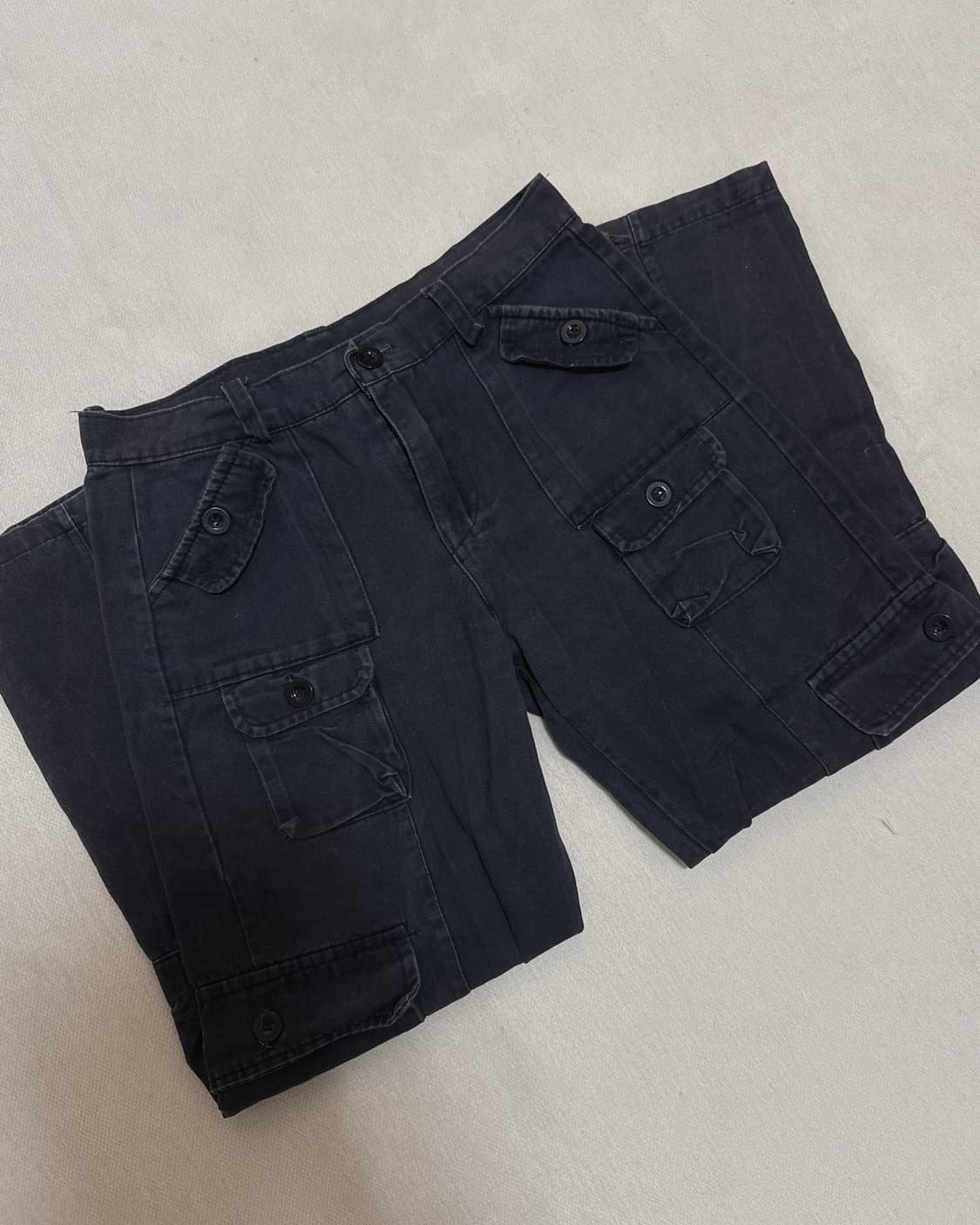 빈티지 블랙 카고 바지 상품이미지2