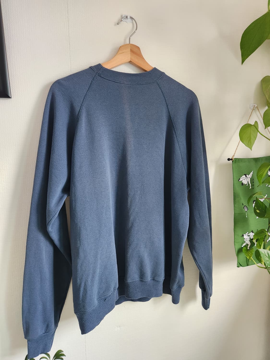 90s 헤인즈 미키마우스 래글런 스웻셔츠(USAmade) 상품이미지7