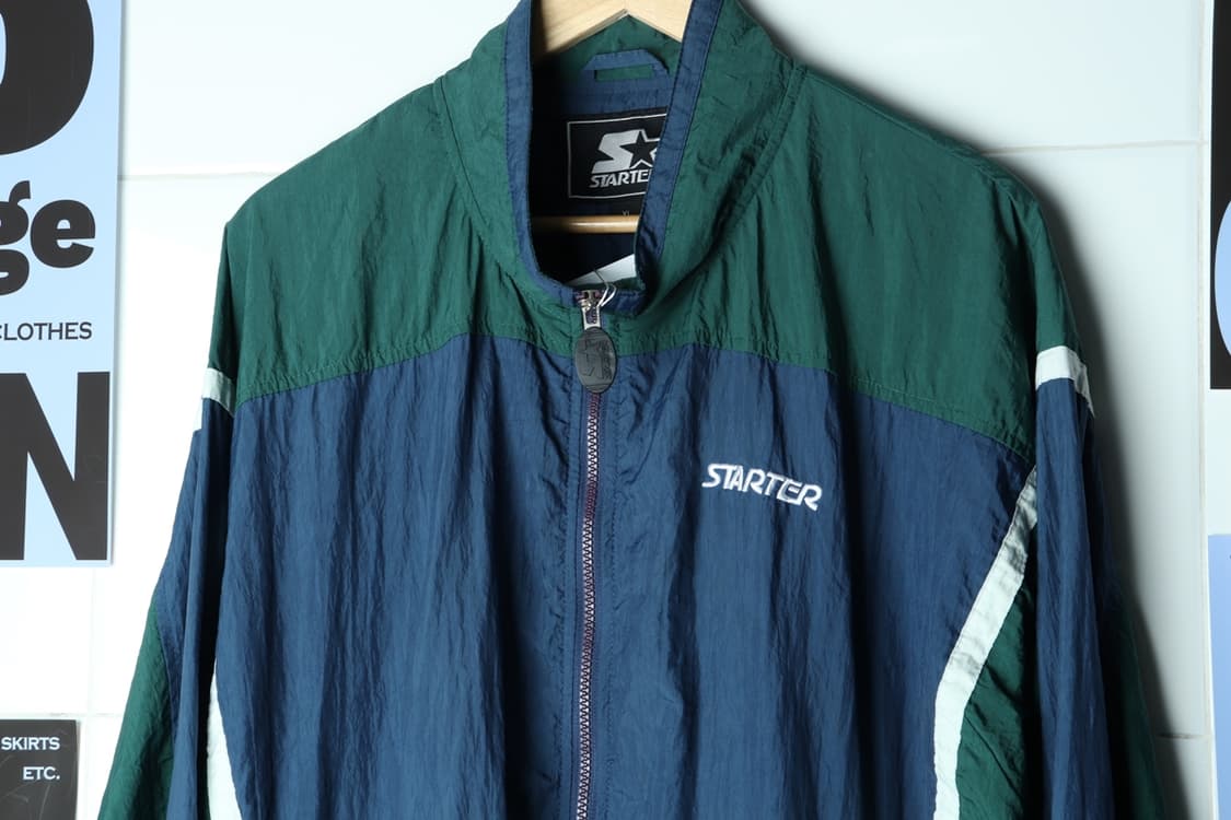 (XL-4XL) 스타터 집업 바람막이 점퍼자켓 90s 년대-H30530 상품이미지4