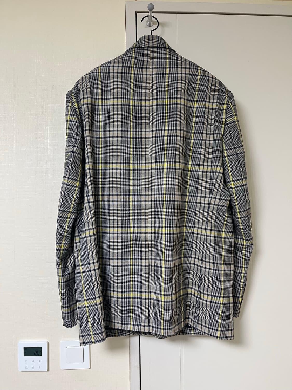 Mngu 3버튼 체크 블레이저 M 상품이미지3