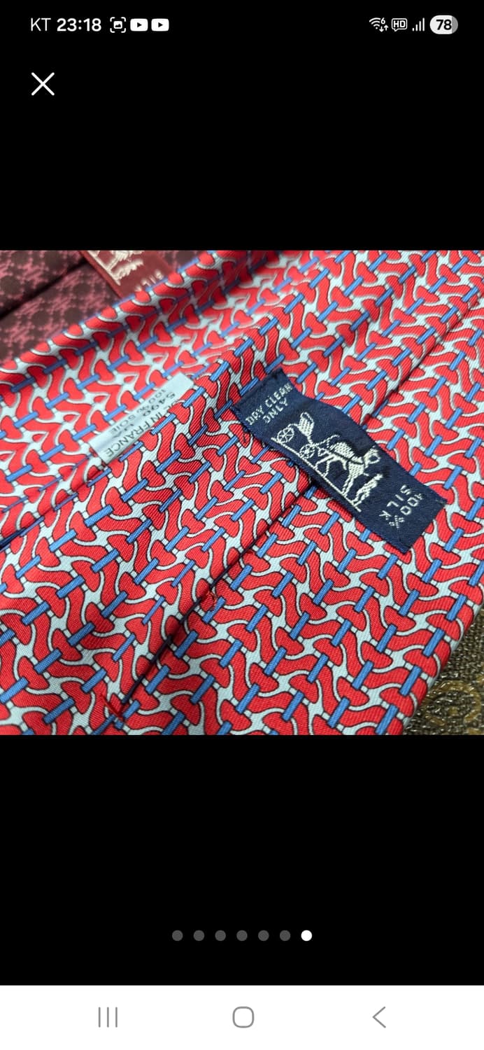 에르메스 실크 넥타이 5종 모두 상품이미지5