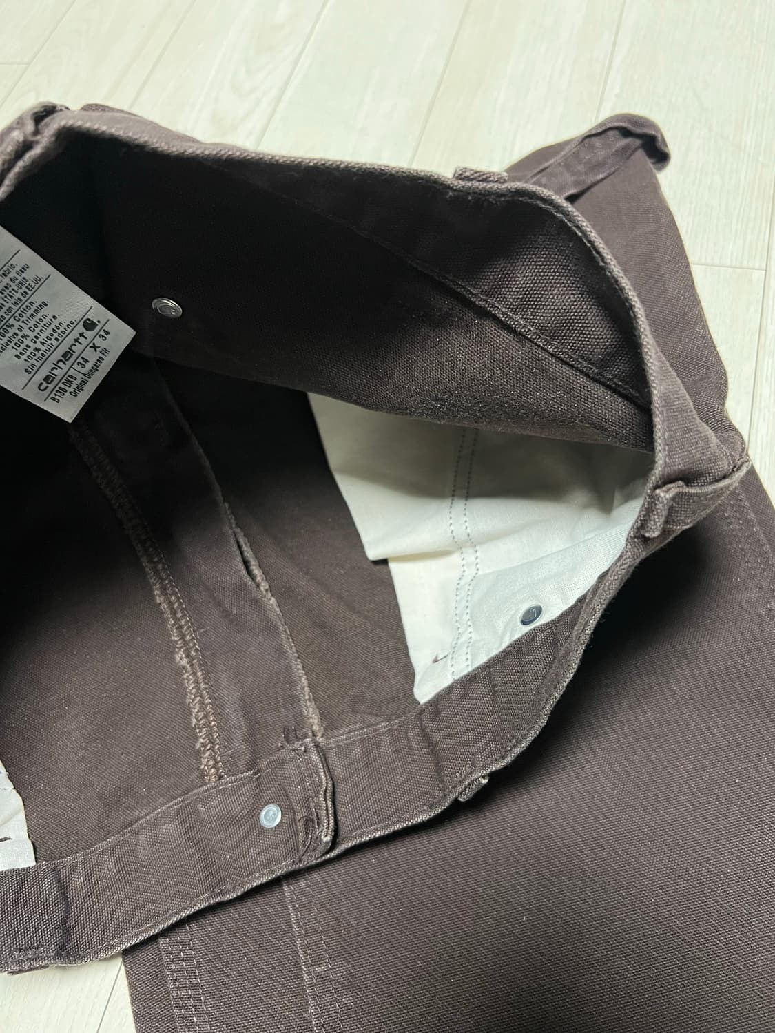 칼하트더블니워크팬츠 B136 DKB컬러 34x34 상품이미지4