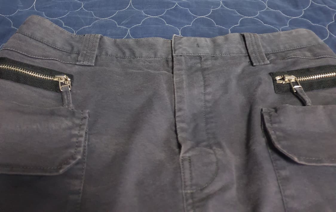 (희귀매물) 시스템옴므 유틸리티 밑단버튼 스판 앵클 카고팬츠 차콜 33 상품이미지2