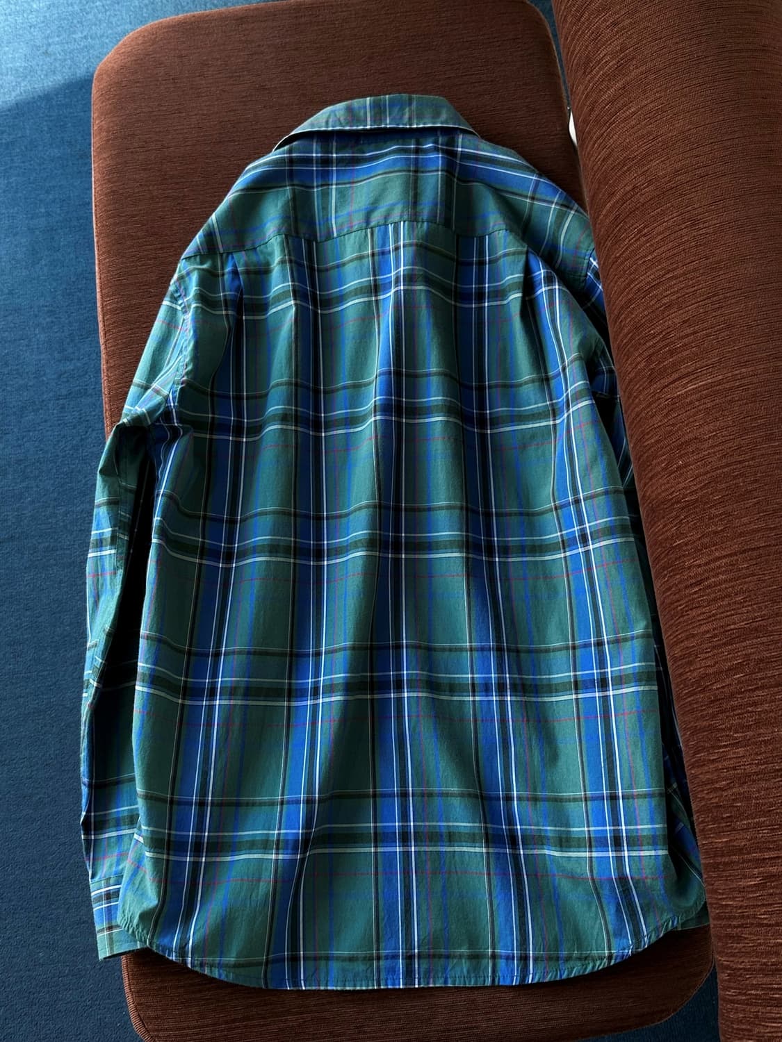 High count cotton check L/S shirt 상품이미지5