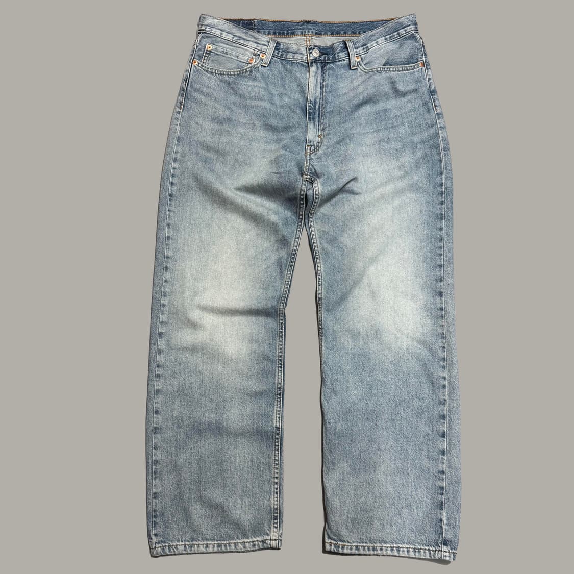 리바이스(Levi's) 555 라이트블루 워시드 릴렉스 스트레이트 데님  상품이미지8