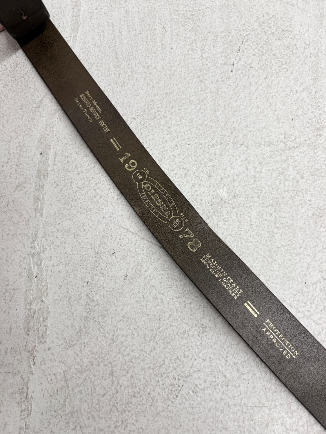 디젤 스터드 레더 벨트 상품이미지4