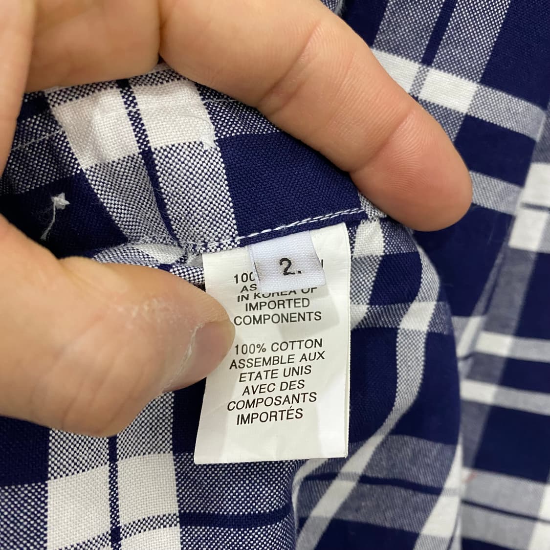 톰브라운 뉴욕 로고 체크 긴팔셔츠(2) 상품이미지5