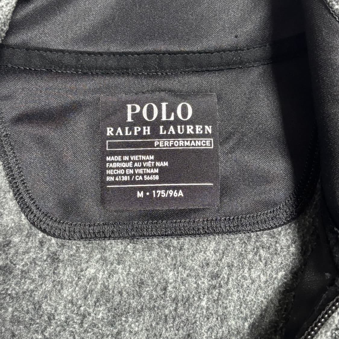 M 폴로랄프로렌 블랙 포니 챠콜 플리스 자켓 상품이미지4