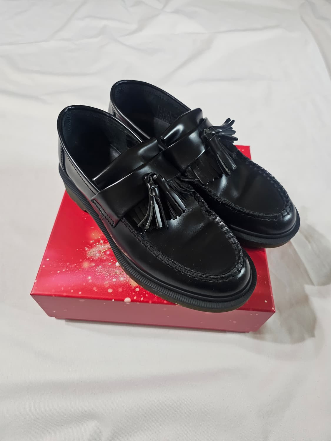 [250,uk6,eu39] 닥터마틴 아드리안 태슬 로퍼 블랙 상품이미지1