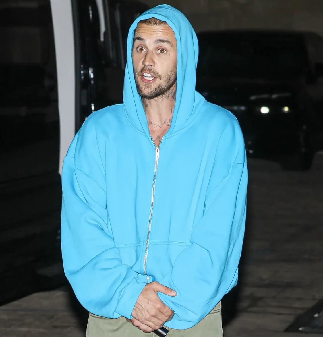 Skylrk blue hood zip up 상품이미지2
