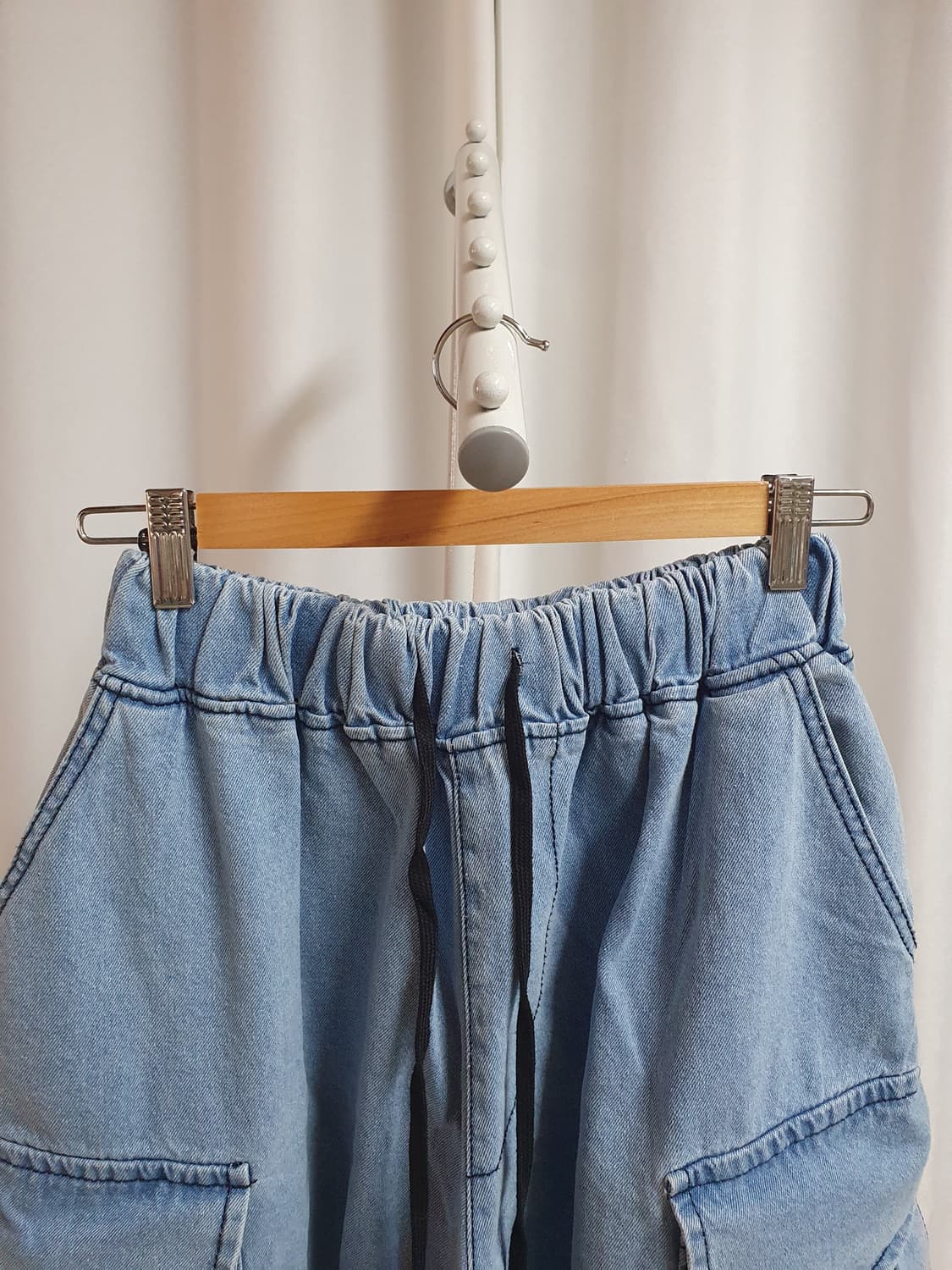 빈티지 데님 카고 버뮤다팬츠 상품이미지4