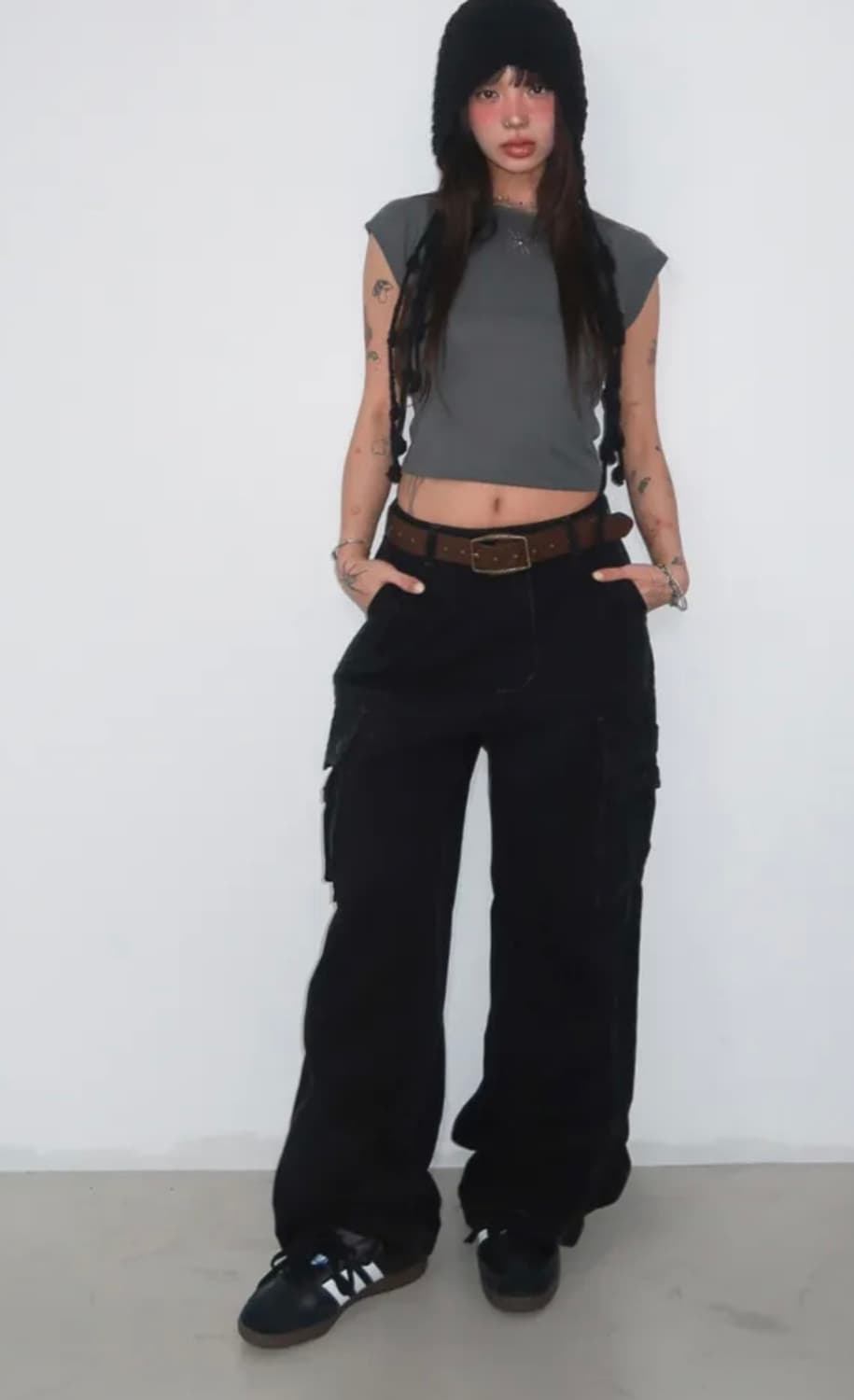 니트 태슬 햇 해파리 비니 상품이미지3