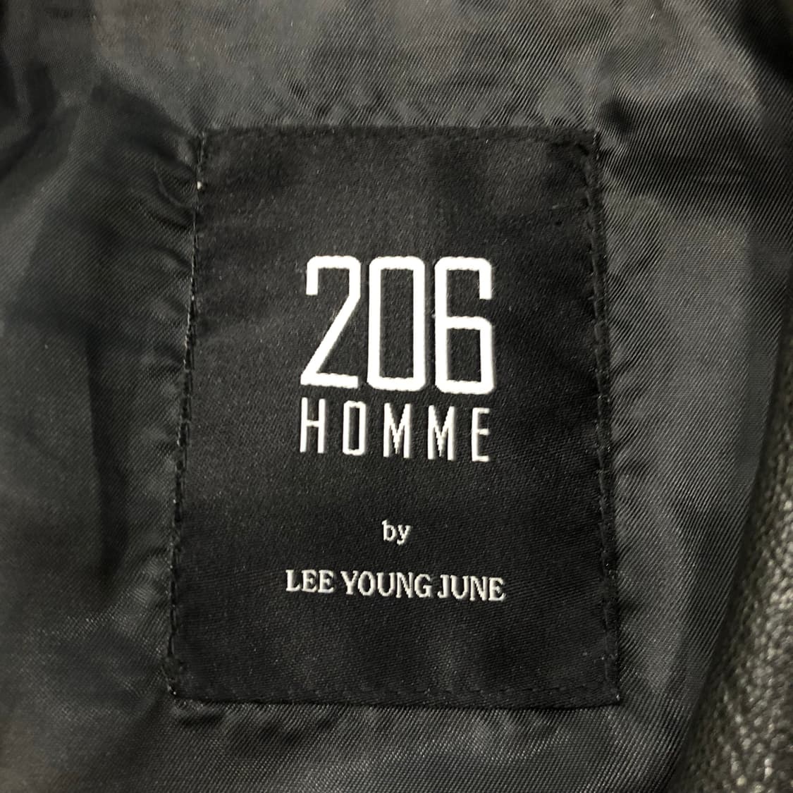 206옴므 양가죽 레더 라이더 자켓 상품이미지5