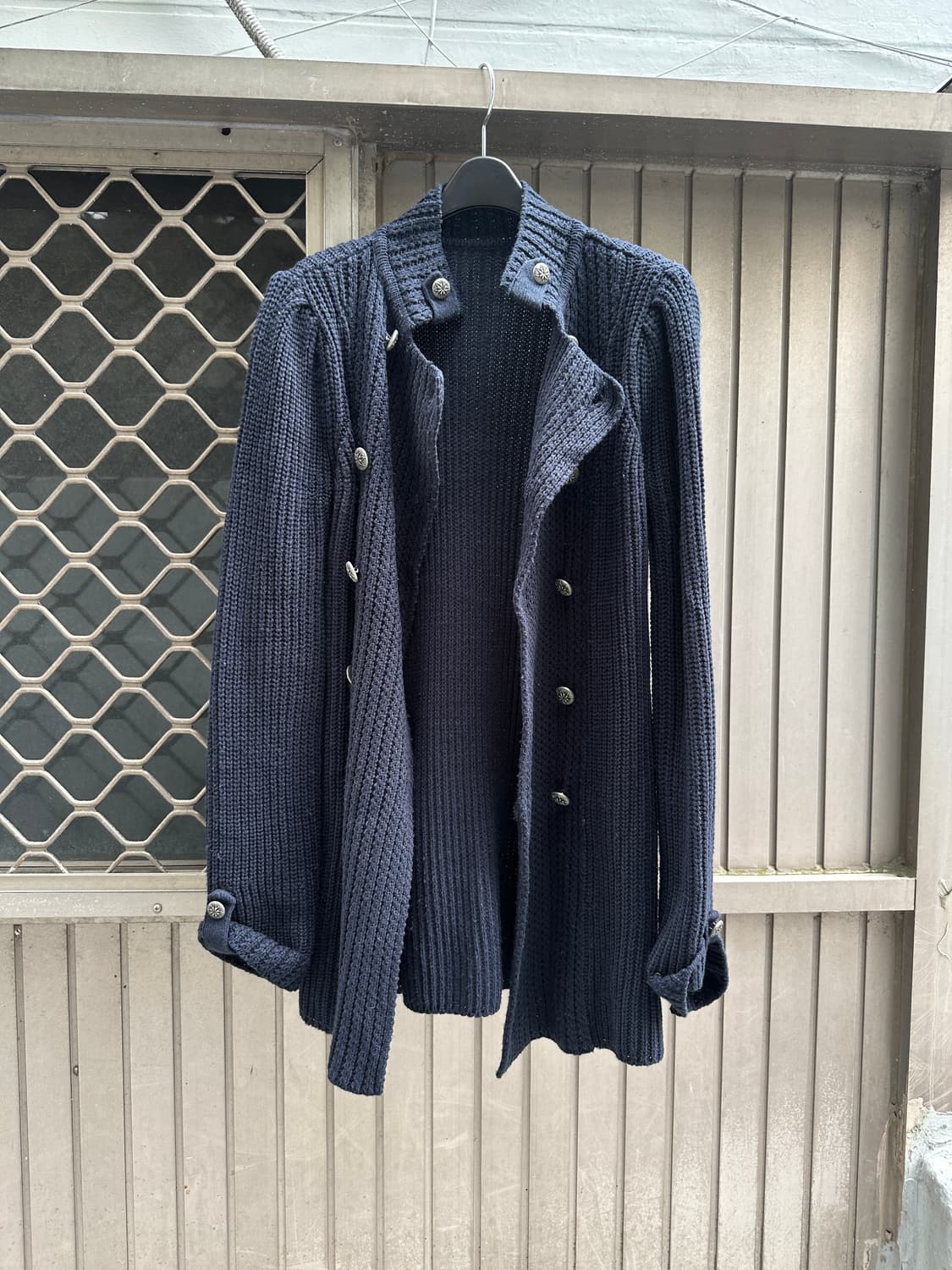 Silver double breasted button cardigan 상품이미지8