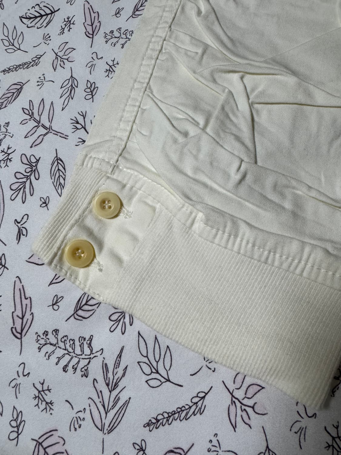 CROPPED WHITE  BUTTON PANTS 상품이미지2