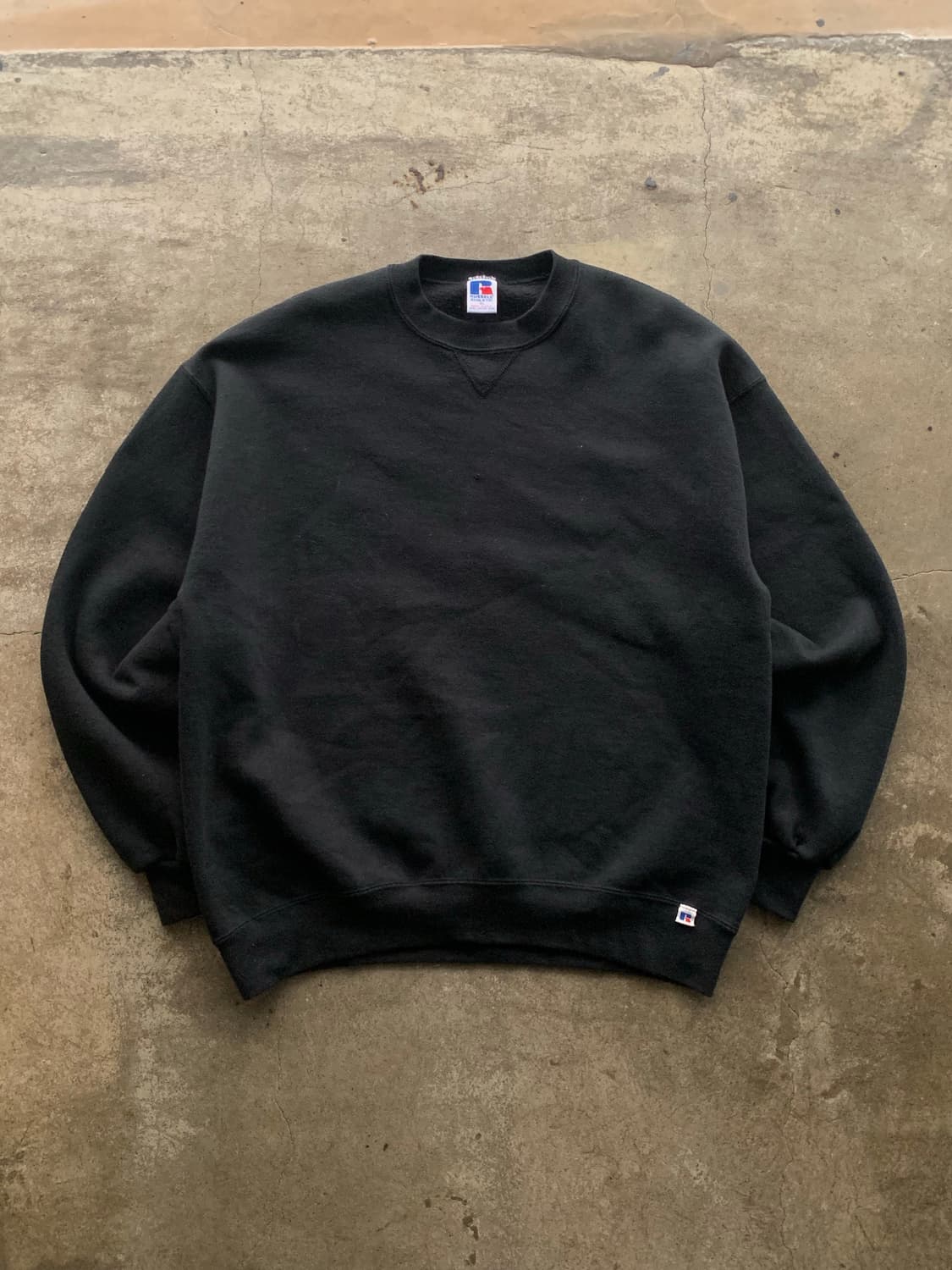 90s 러셀 애슬레틱 튜블러 스웻셔츠 블랙 상품이미지1