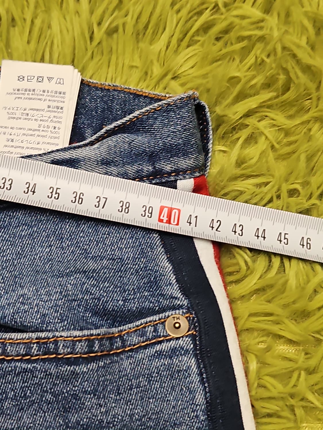 타미힐피거 사이드라인 슬림 테이퍼드 중청 데님 (33/32) 상품이미지6