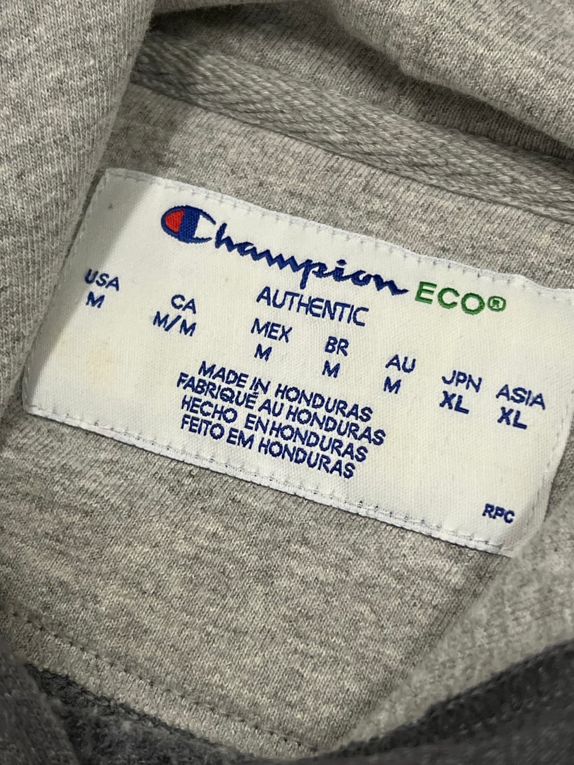 (S) 챔피온 에코 스몰 자수로고 후드 티 차콜 상품이미지4