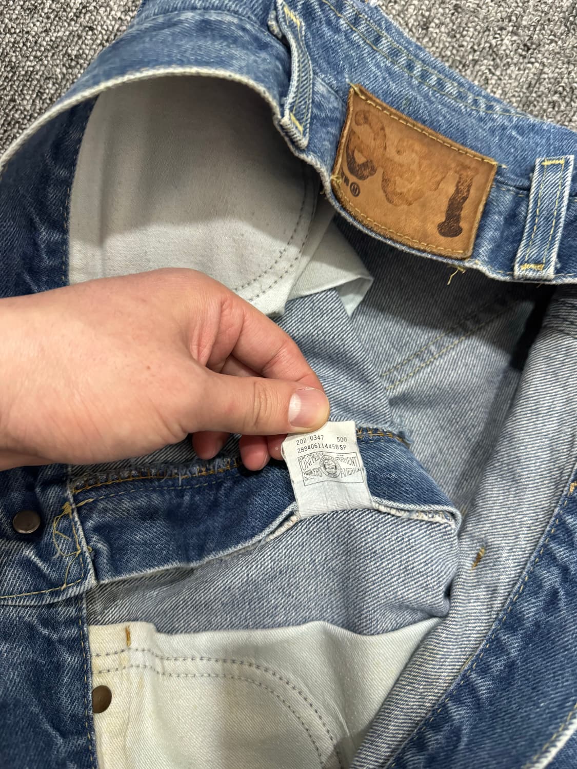 00s 올드 빈티지 리 LEE 세미플레어 데님 미디움 블루 36 상품이미지6