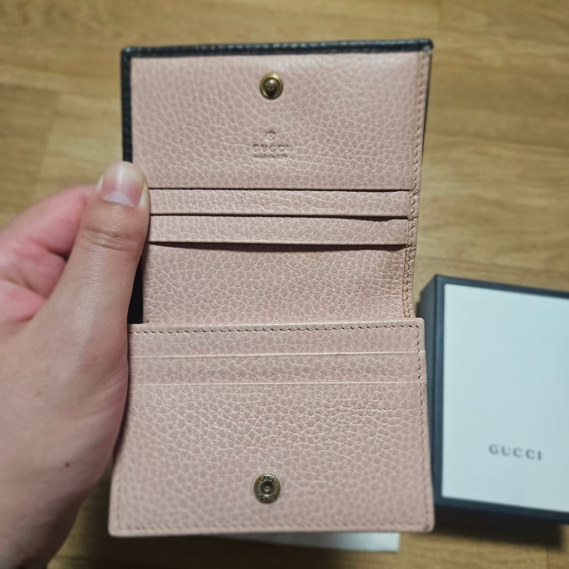 구찌 마몽 리본 보우 금장 반지갑 상품이미지3