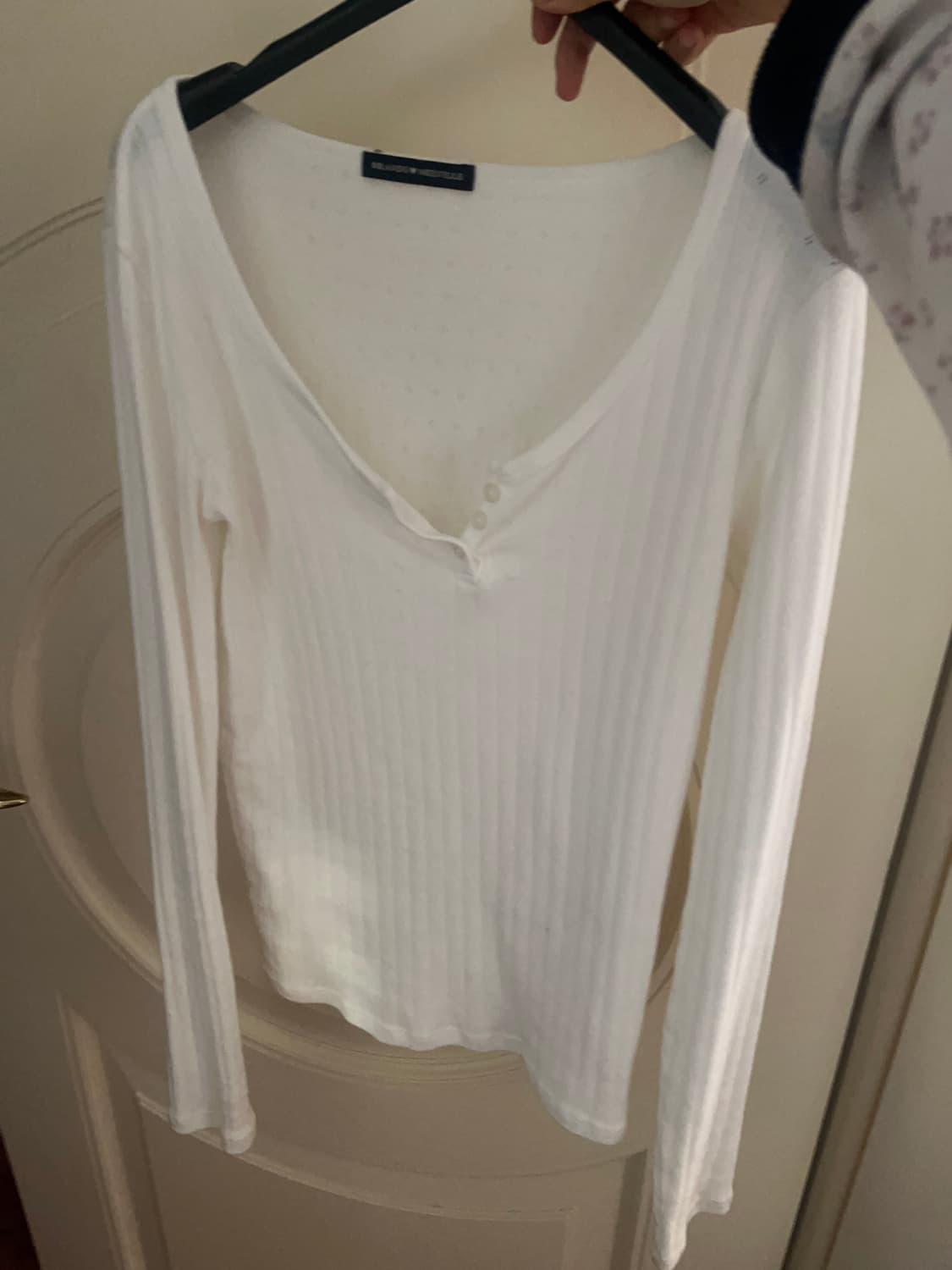 브랜디멜빌 헨리넥 롱슬리브 화이트 상품이미지2