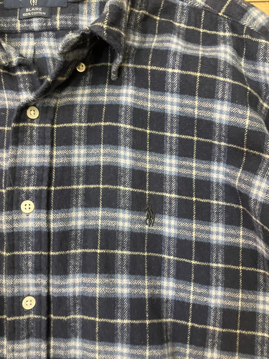 폴로랄프로렌 플란넬 체크셔츠 L 상품이미지3