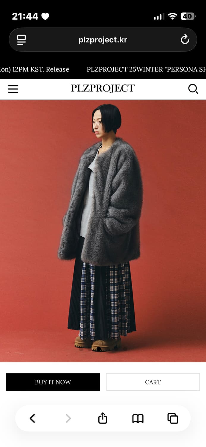 플리즈프로젝트 MIDDLE FUR JACKET, GRAY 상품이미지2