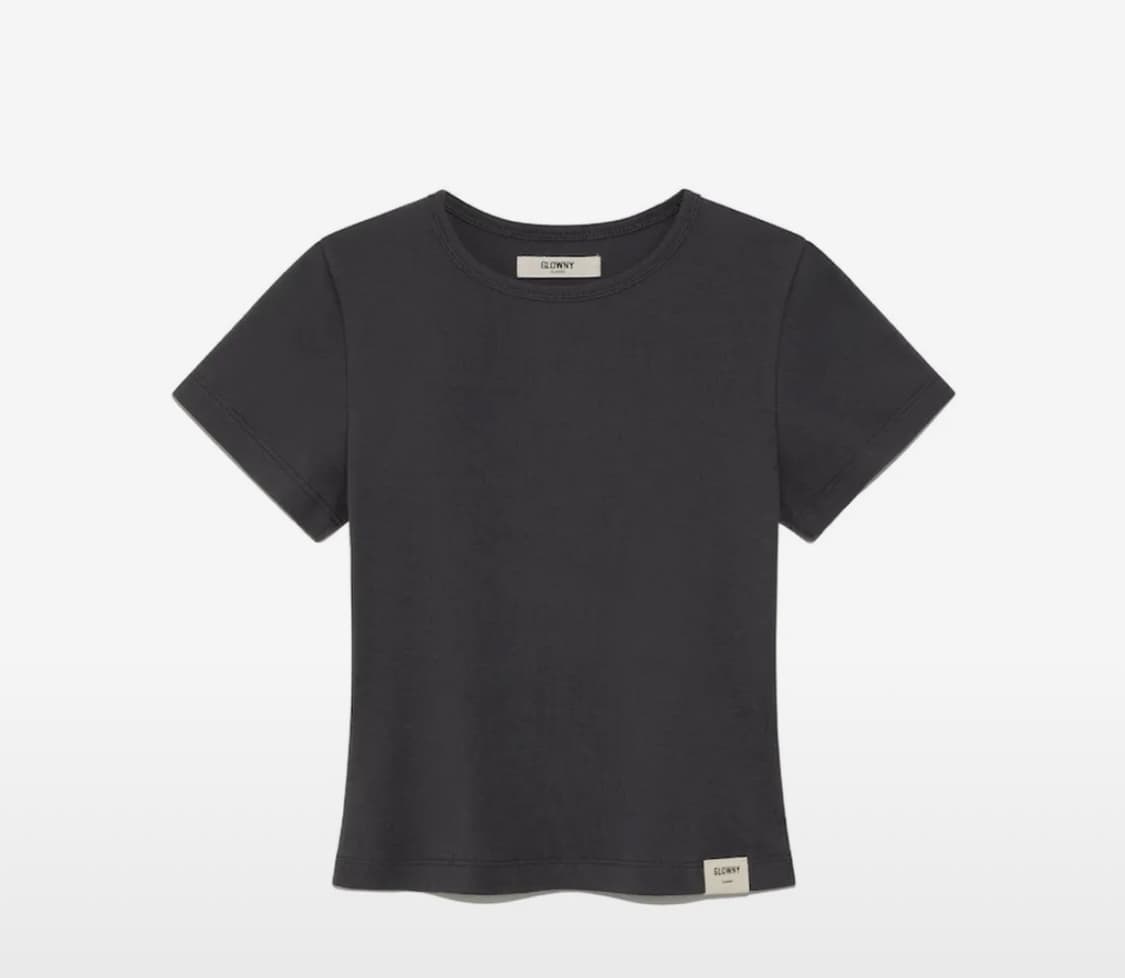 글로니 G BABY TEE (CHARCOAL) s사이즈 상품이미지1